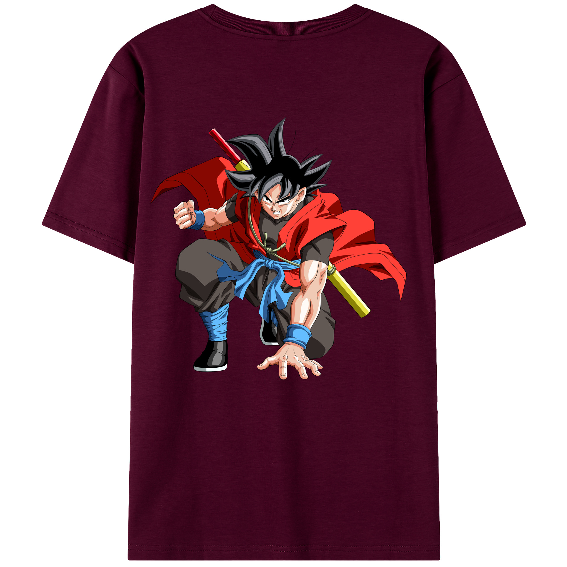 （画像用） ドラゴンボール 孫悟空（そん ごくう）Son Goku カカロット DRAGON BALL Kakarotto レディース半袖Tシャツ(バックプリント)